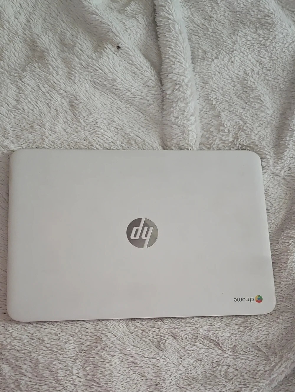 HP White Chromebook Laptop with Chrome OS